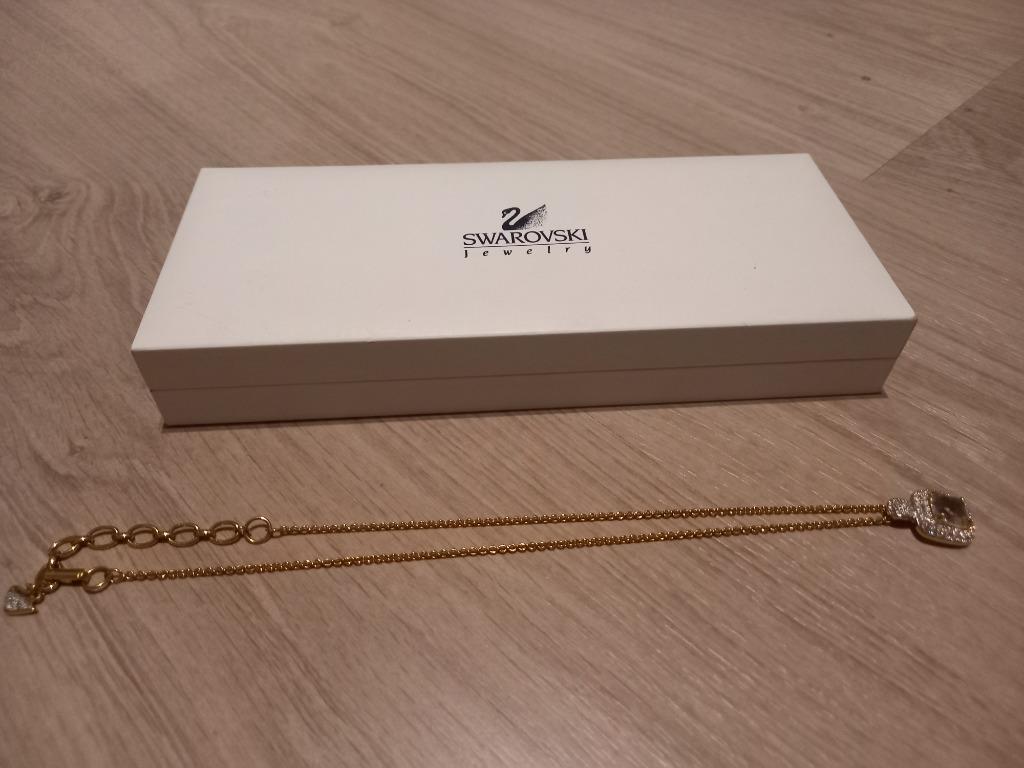 Collier Swarovski, Enlèvement ou Envoi, Comme neuf, Or, Avec strass