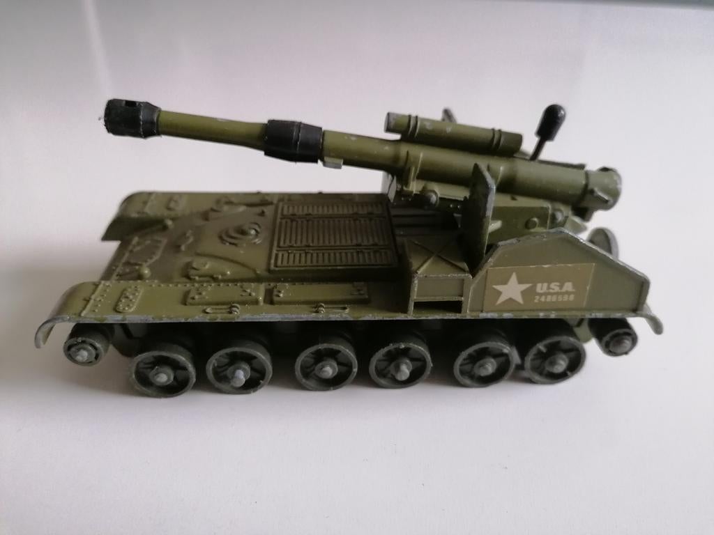 Dinky Toys 155mm mobile gun, Hobby en Vrije tijd, Ophalen of Verzenden, Gebruikt, Dinky Toys