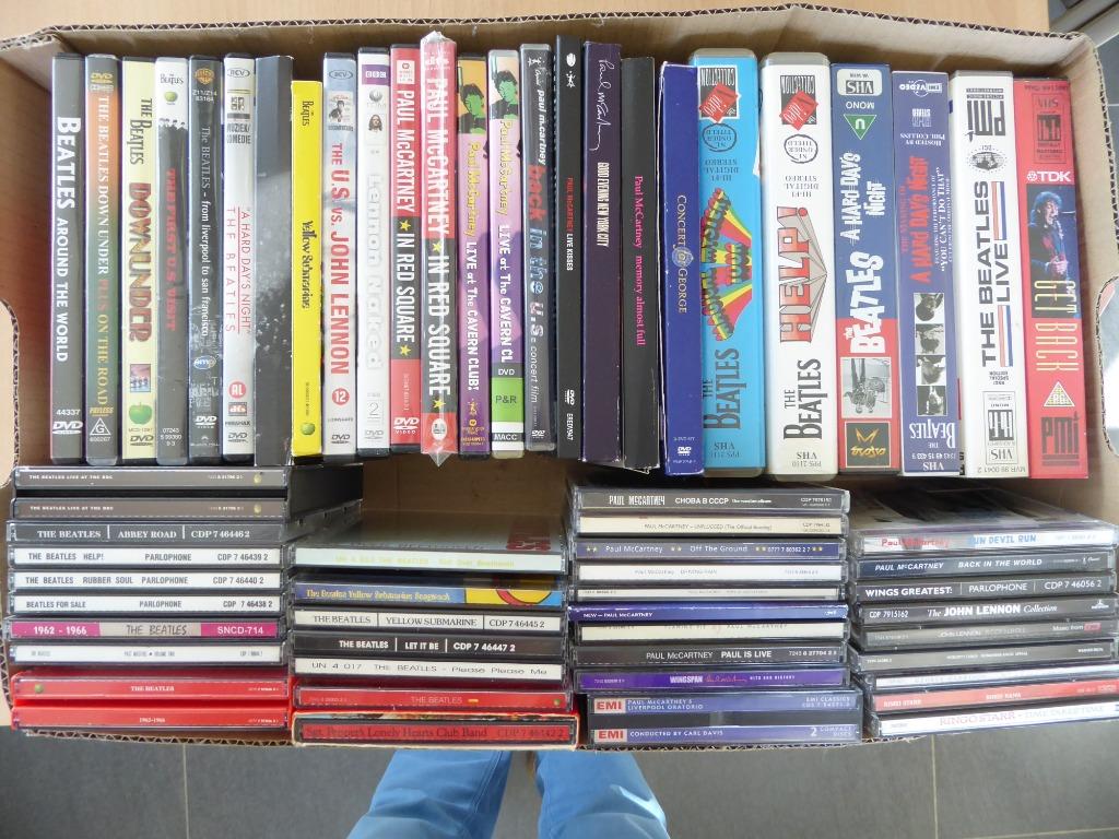 THE BEATLES : GROOT LOT : 39 CD'S + 24 DVD'S + 6 VHS, Cd's en Dvd's, Ophalen of Verzenden