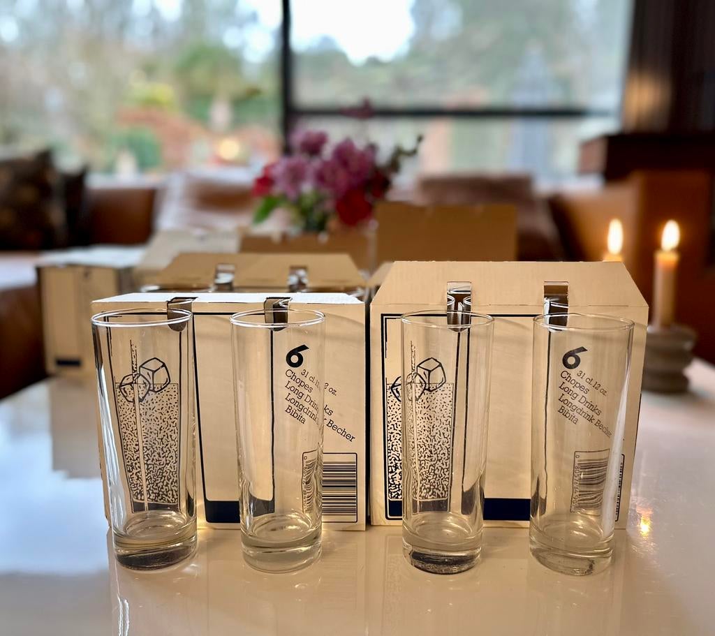Set van 24 Longdrinkglazen (31 cl) –Saint-Gobain, Ophalen, Zo goed als nieuw