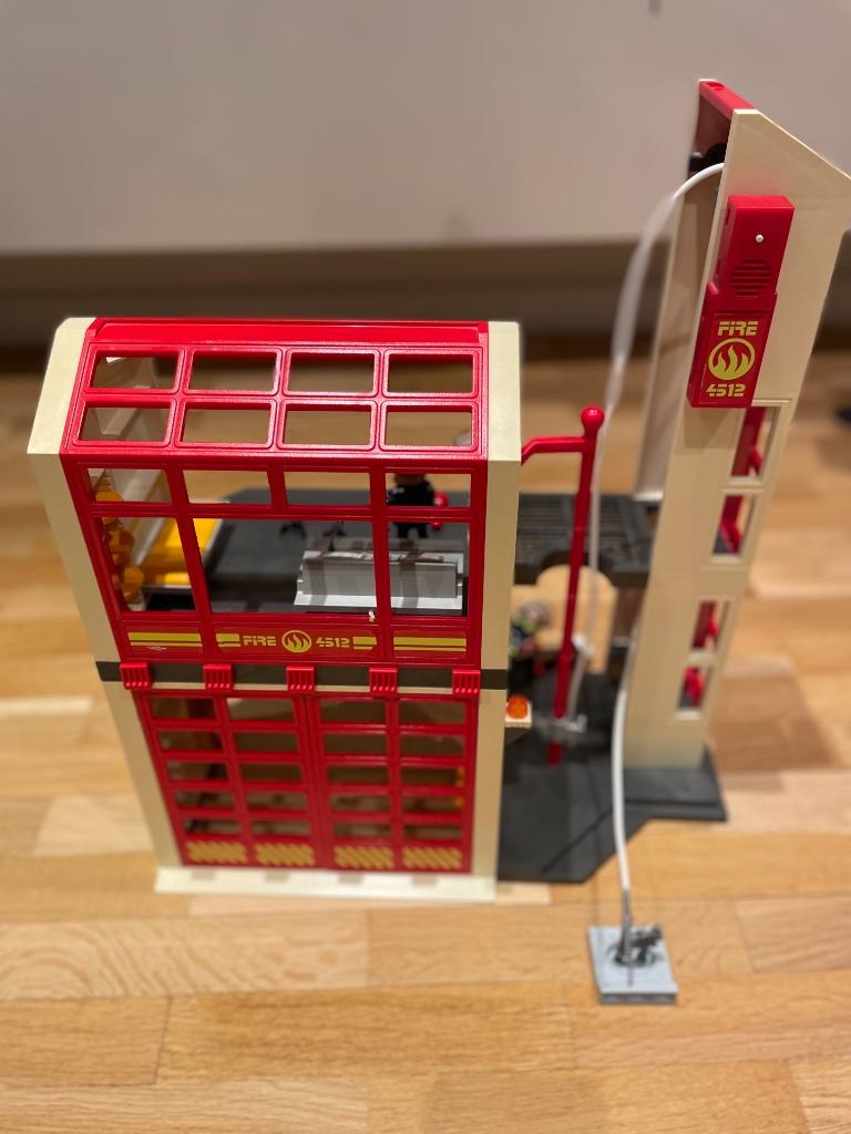 Playmobil Caserne de pompiers, Enlèvement, Comme neuf, Ensemble complet