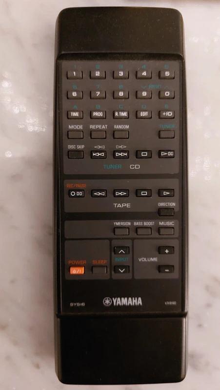 Yamaha SYS16 afstandsbediening, Ophalen of Verzenden, Gebruikt, Origineel, Receiver of Versterker