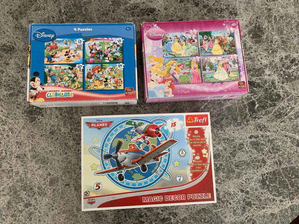Paquet de 9 puzzles Disney, bel état !, Enlèvement ou Envoi, Comme neuf