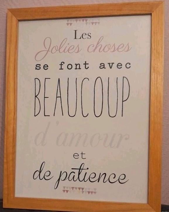 Joli cadre ''feel good'' : les jolies choses..., Enlèvement, Comme neuf