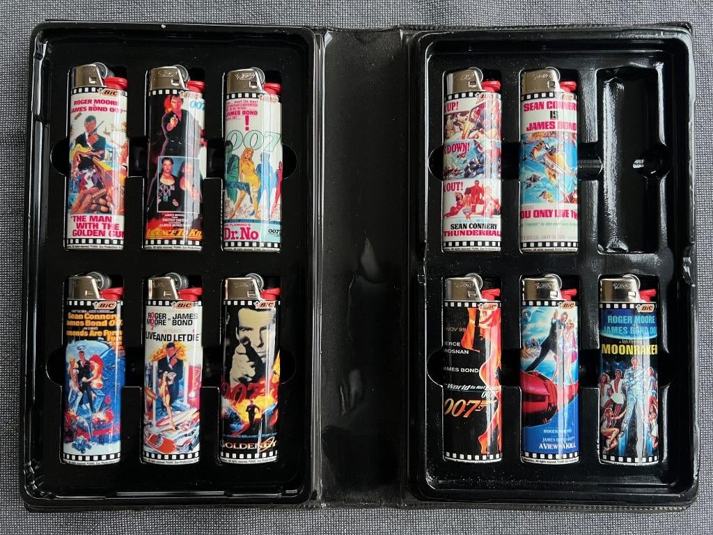 James Bond Special Edition aanstekers BIC, Alle leeftijden, Ophalen of Verzenden, Nieuw in verpakking, Actie