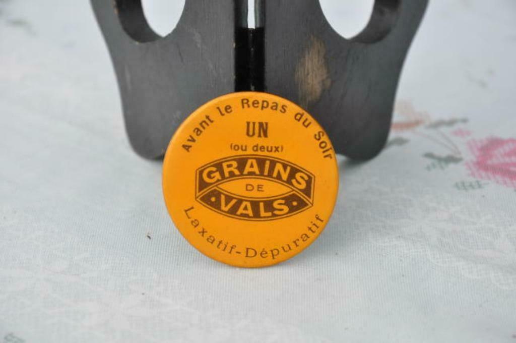 §  miroir rond publicitaire de poche grains de vals (2), Enlèvement ou Envoi, Utilisé, Autres types