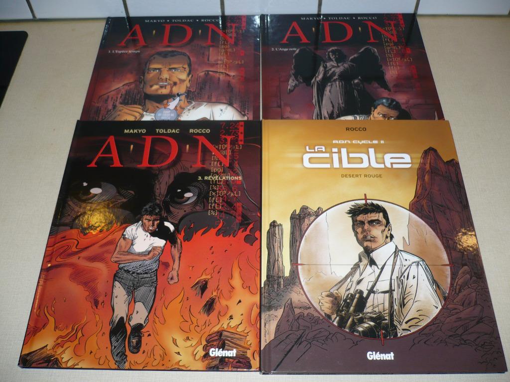 Lot de 4 bd A.D.N. TOUTES  en EO, Plusieurs BD, Enlèvement ou Envoi, Comme neuf