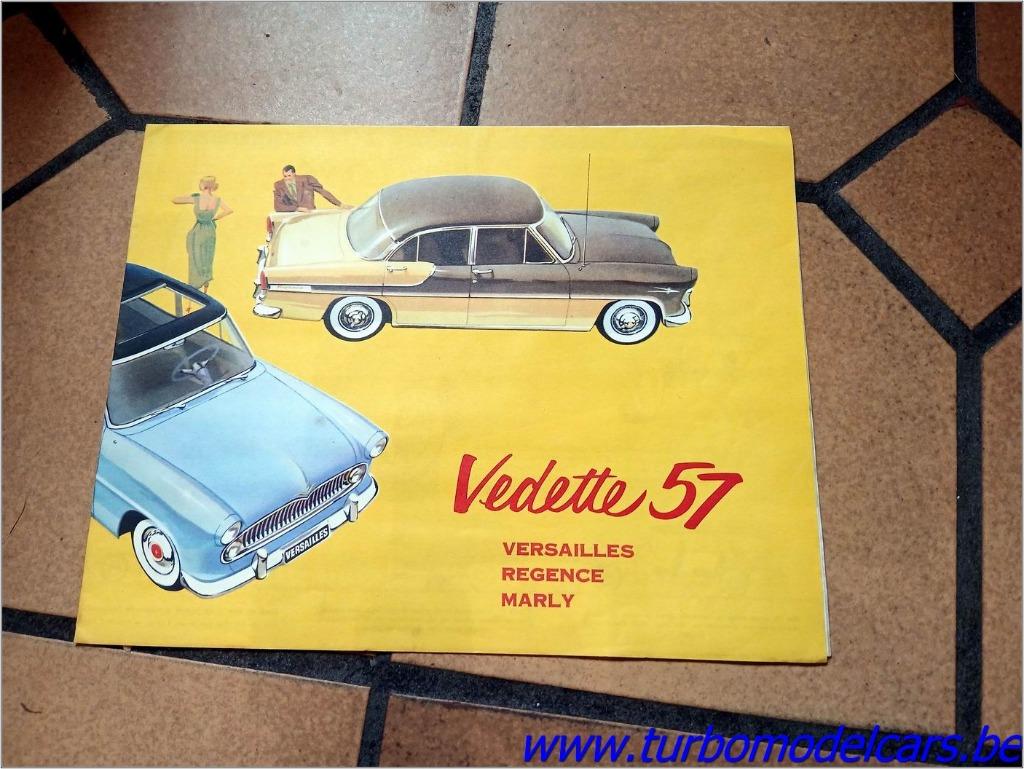 Folder Simca Vedette 57, Envoi, Comme neuf, Général