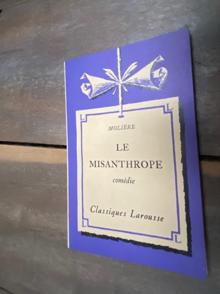 Le Misanthrope Molière Classiques Larousse 1933 Exc état, Molière, Belgique, Utilisé, Envoi