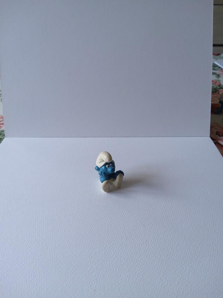 Denkende smurf, Verzamelen, Ophalen of Verzenden, Gebruikt, Poppetje, Figuurtje of Knuffel