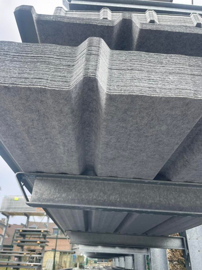 Tôles Anticondensation gris foncé, Jardin & Terrasse, Protection solaire, Comme neuf, Enlèvement ou Envoi