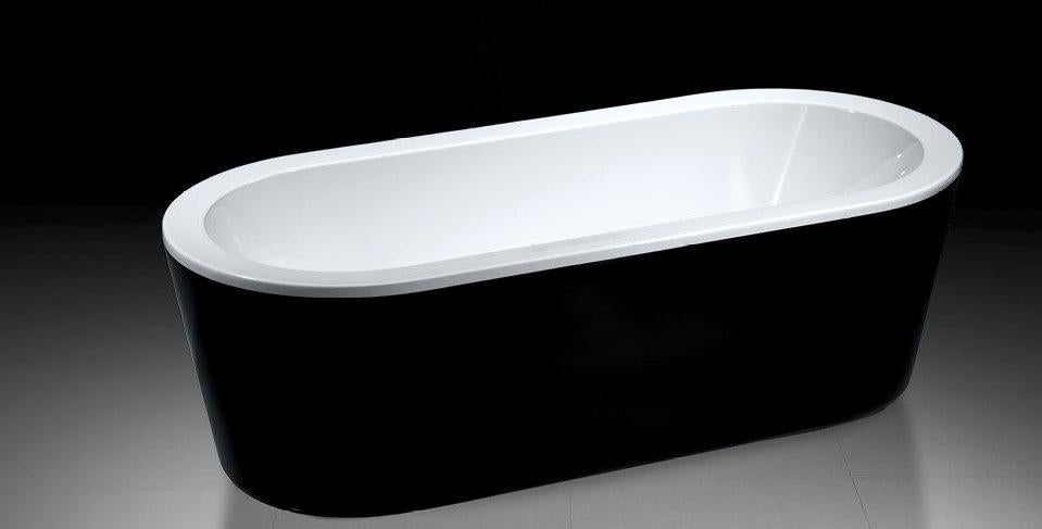 Art design Bad de LUXE Black & White vrijstaand, Huis en Inrichting, Ophalen of Verzenden, Nieuw, Wit