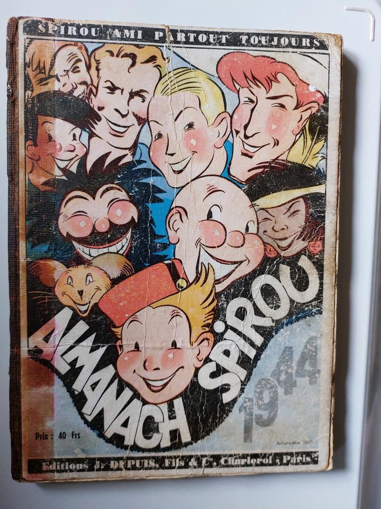 SPIROU 1944 EO Almanach avec n° autorisation de guerre, Enlèvement ou Envoi