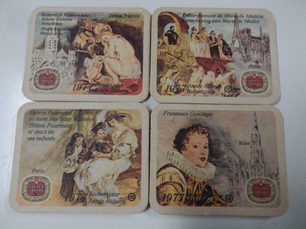bierviltjes STELLA ARTOIS (1977 Rubensjaar), Ophalen of Verzenden, Zo goed als nieuw, Gebruiksvoorwerp