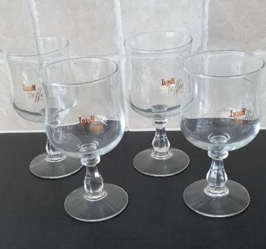 irish coffee glas 4 stuks, Enlèvement ou Envoi, Comme neuf