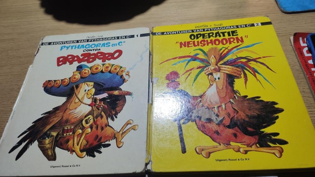 De Avonturen van Pythagoras en Co, volume 1 en 2., Boeken, Stripverhalen, Ophalen of Verzenden, Gelezen