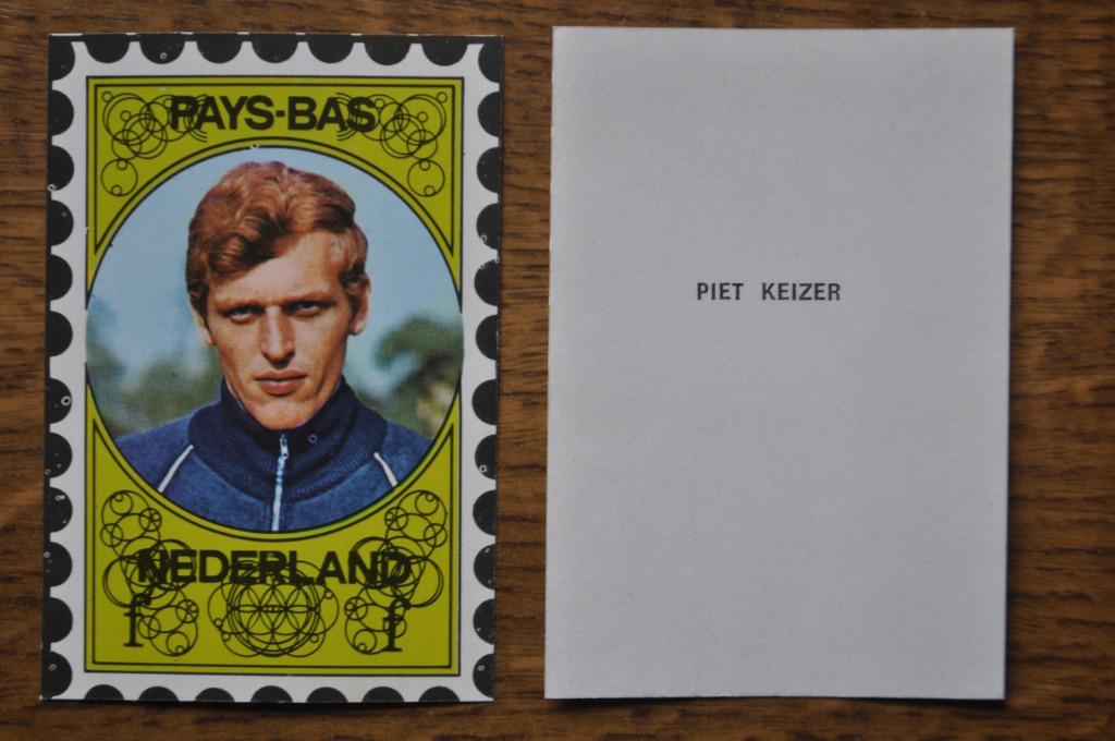 VANDERHOUT PLAATJE WORLD CUP 70 PIET KEIZER, Enlèvement ou Envoi, Comme neuf, Image