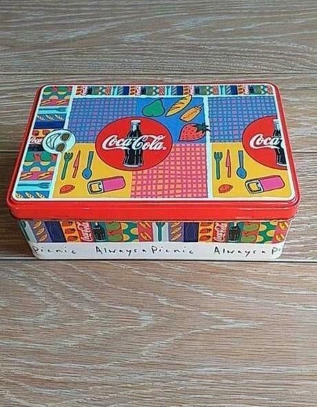 Boîte en métal Coca-Cola, Enlèvement ou Envoi, Utilisé, Autre, Autres marques