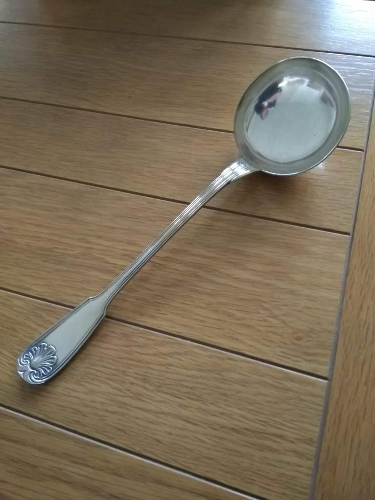Scheplepel verzilverd, Ophalen