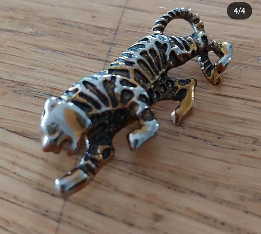Broche speld in de vorm van een tijger, Ophalen of Verzenden