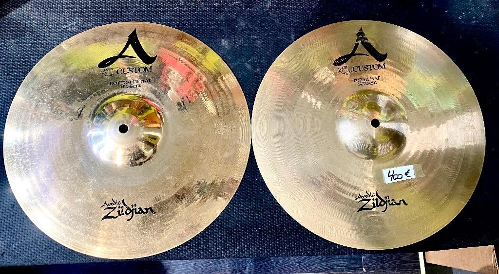 ZILDJIAN A CUSTOM HI HAT 14", Musique & Instruments, Enlèvement ou Envoi, Utilisé, Autres types