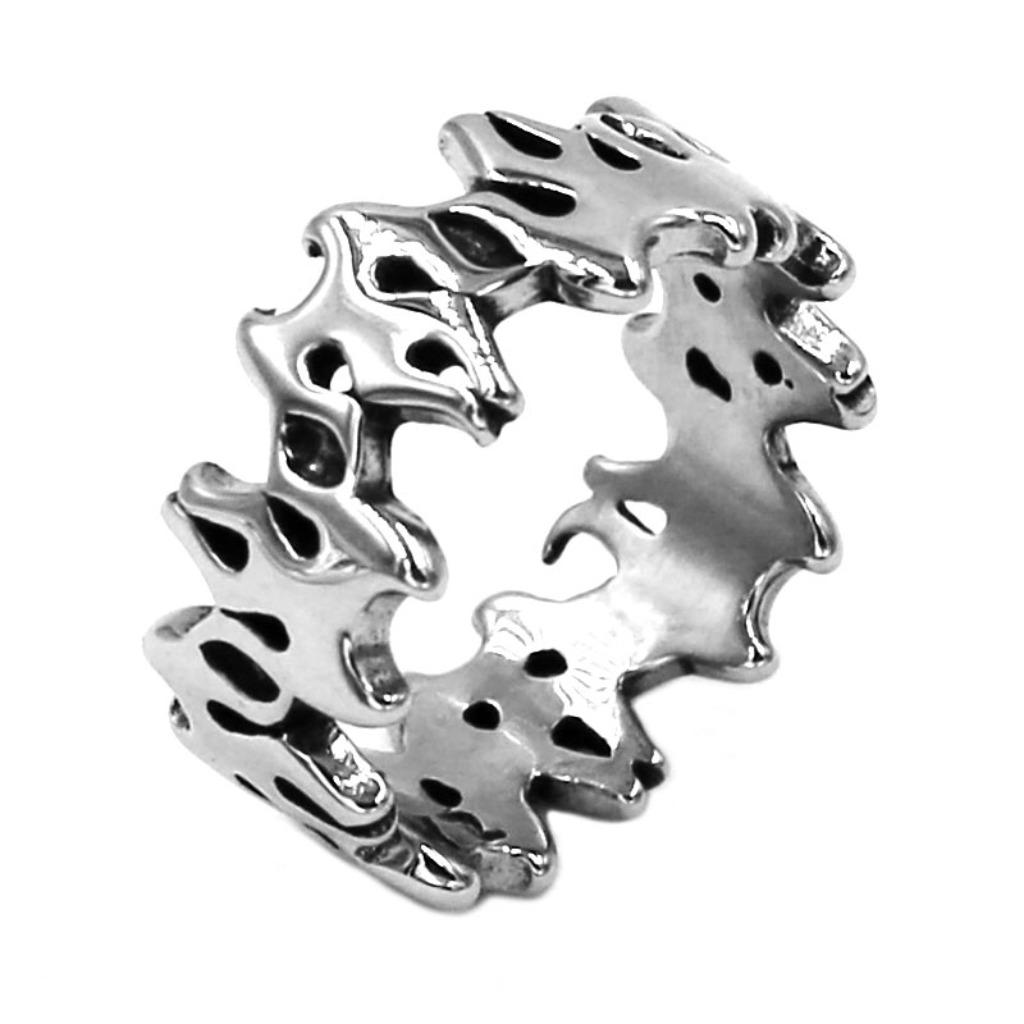Fire design stainless steel ring, IJzer of Staal, Nieuw, Ophalen of Verzenden, Dame of Heer