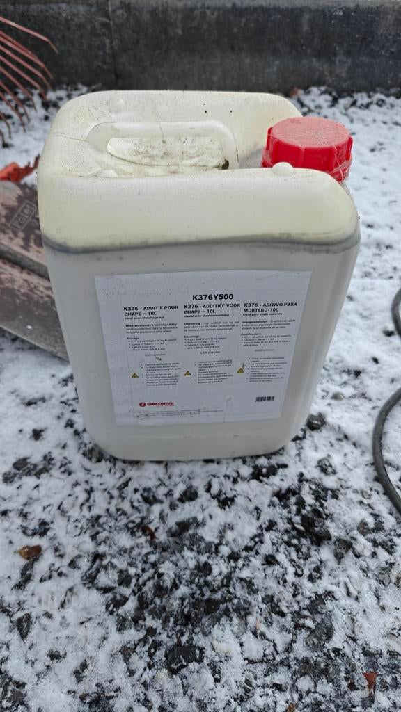 Additifs pour chape K376Y500 Giacomini, Enlèvement, Comme neuf