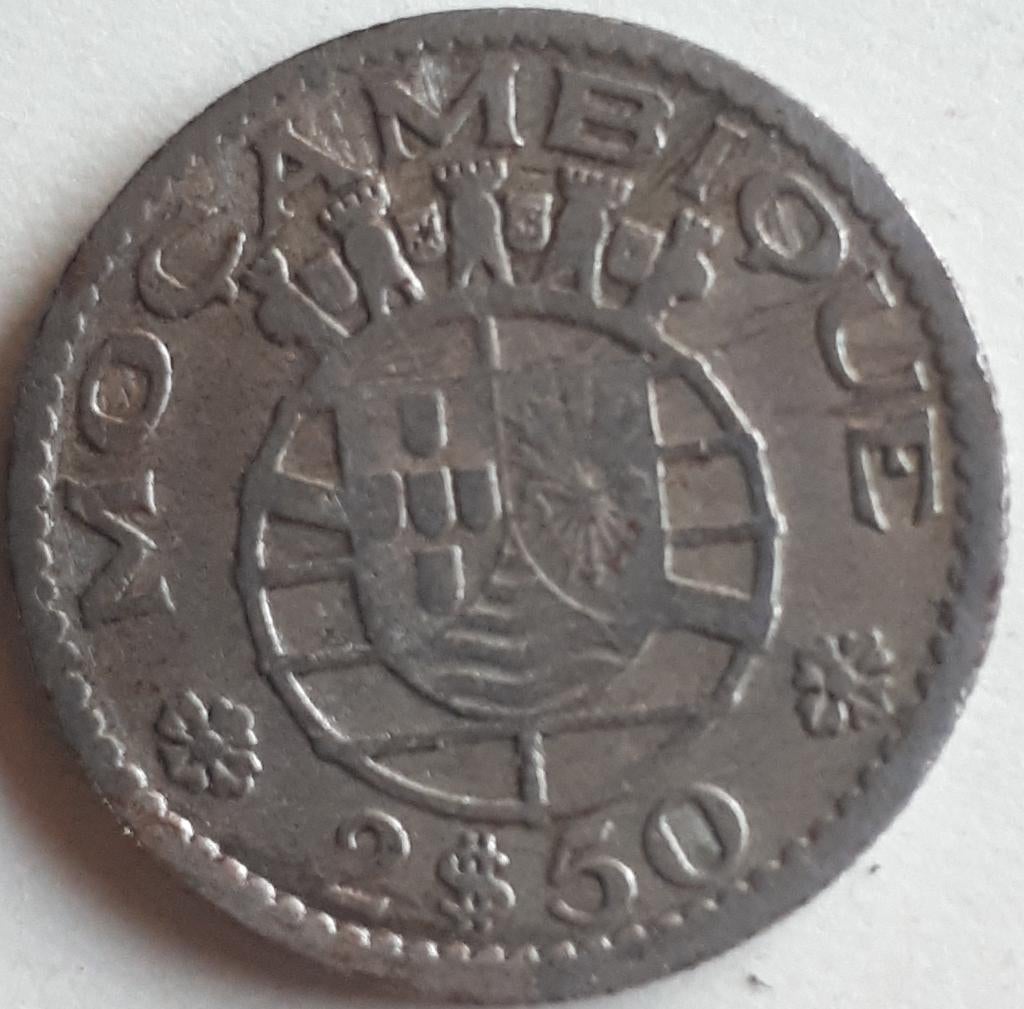 MOZAMBIQUE: 2 1/2 ESCUDOS 1953 KM 78 Beter jaar, Verzenden, Overige landen, Losse munt