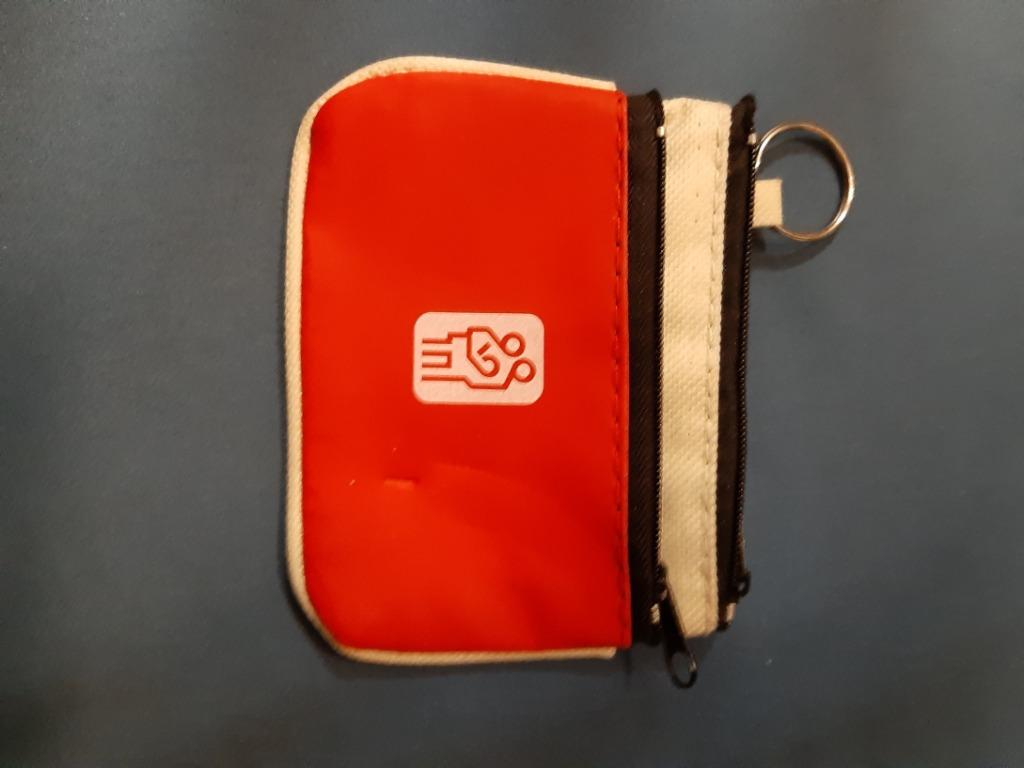 portefeuille rood en bruine, Ophalen, Zo goed als nieuw