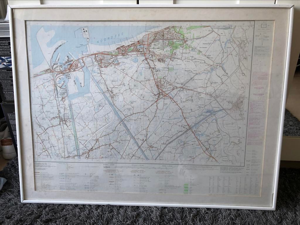 Carte géographique de Knokke-Zeebrugge., Enlèvement, Comme neuf