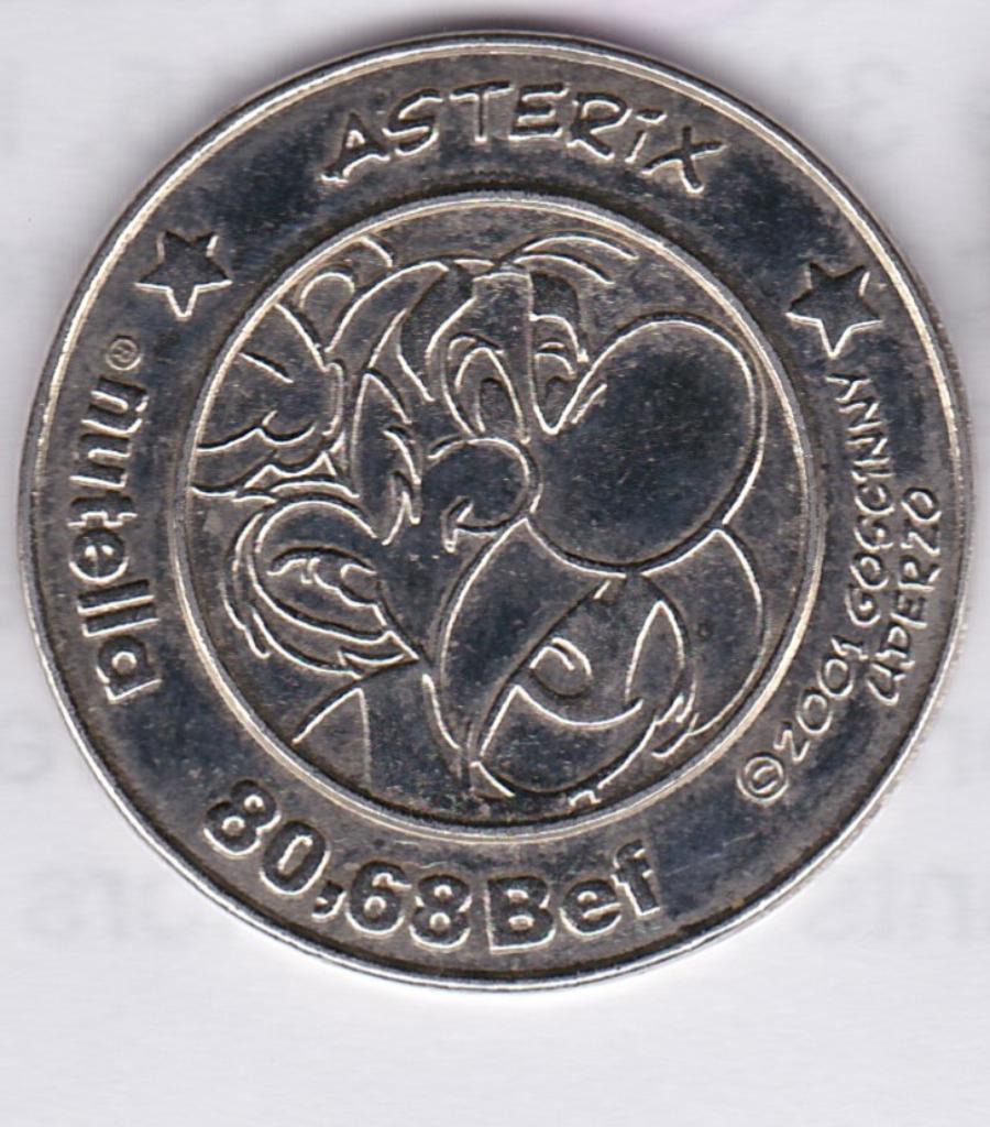 Nutella 2001-token: Asterix - 2 Nutell'euros, Ophalen of Verzenden, Asterix en Obelix, Zo goed als nieuw, Overige typen