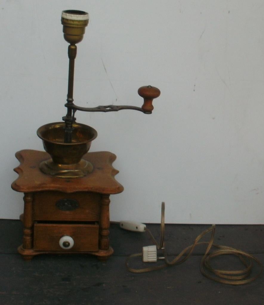 stalamp van oude koffiemolen, Ophalen of Verzenden