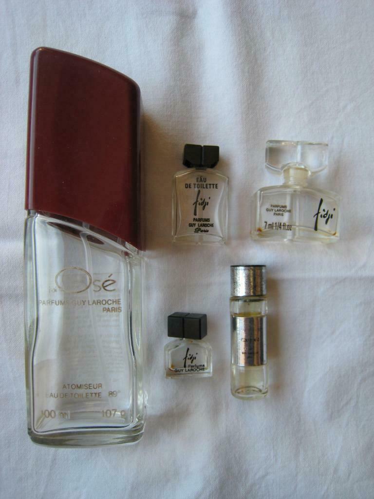5 flacons vides parfum Guy Laroche, Envoi, Utilisé