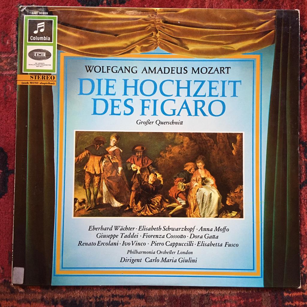 LP Mozart opera Die Hochzeit Des Figaro 1961, Cd's en Dvd's, Vinyl | Klassiek, Ophalen of Verzenden