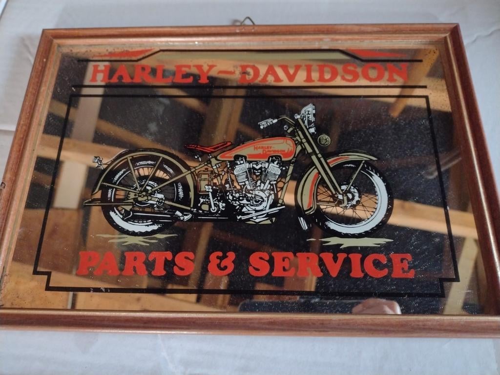 vintage spiegel Harley Davidson, Ophalen of Verzenden, Gebruikt, Motoren