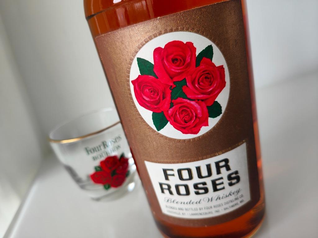 Four Roses 1960!!, 1L fles, 4 Years, Rare! Bourbon, 86 Proof, Overige gebieden, Overige typen, Nieuw, Ophalen of Verzenden