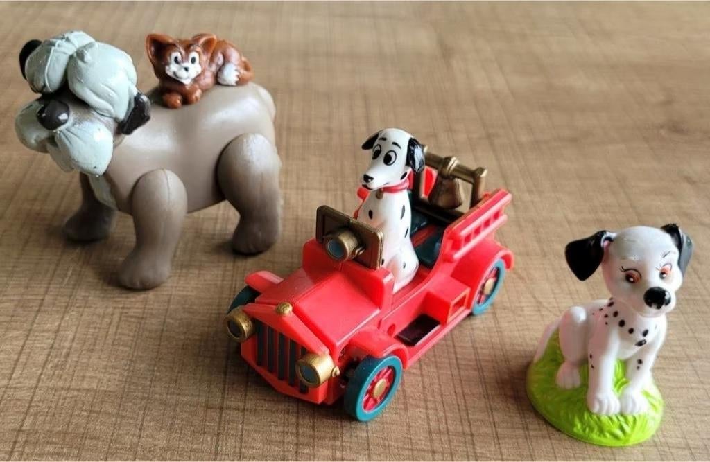 101 Dalmatiërs: verzamelfiguren, Verzamelen, Ophalen of Verzenden, Overige figuren, Zo goed als nieuw, Beeldje of Figuurtje