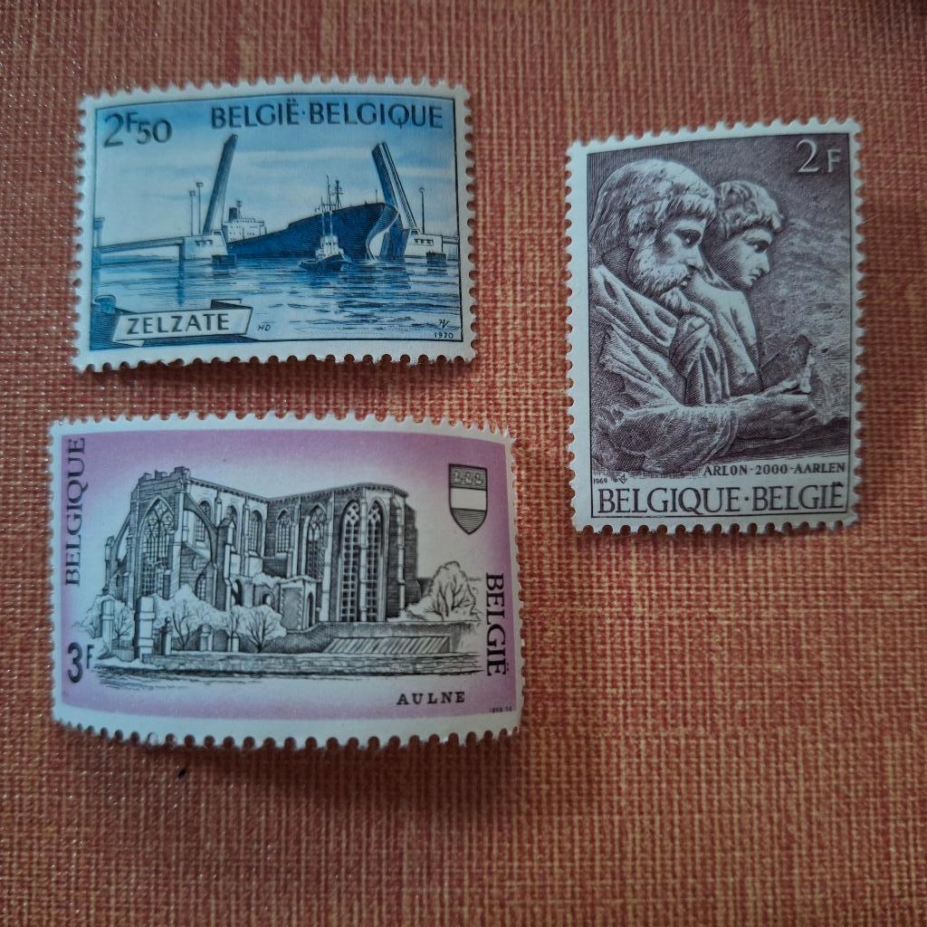 3 timbres belges, Timbres & Monnaies, Enlèvement ou Envoi, Non oblitéré