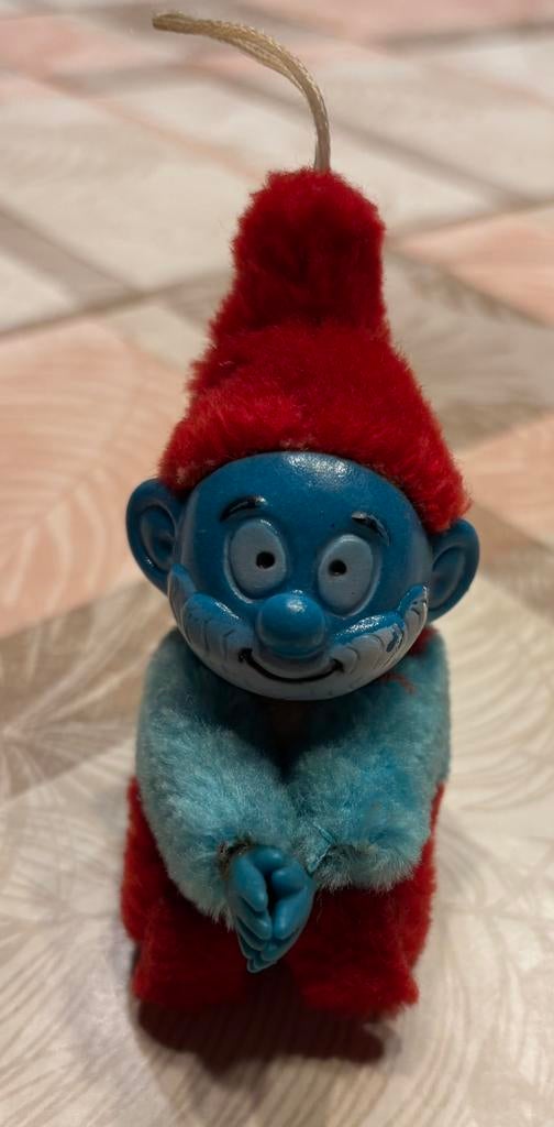Knijpbeertje Grote Smurf., Collections, Schtroumpfs, Enlèvement ou Envoi, Utilisé, Grand Schtroumpf, Poupée, Figurine ou Peluche