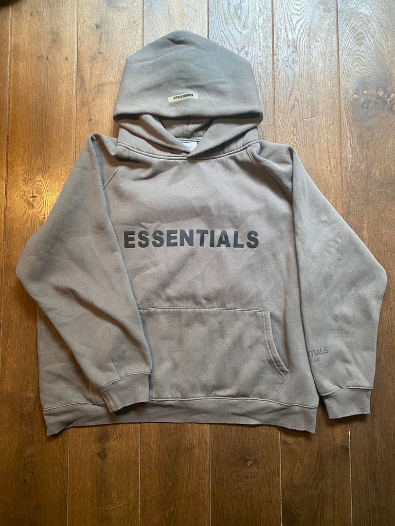 Sweat à capuche Essentials, Enlèvement ou Envoi, Comme neuf, Taille 48/50 (M), Gris
