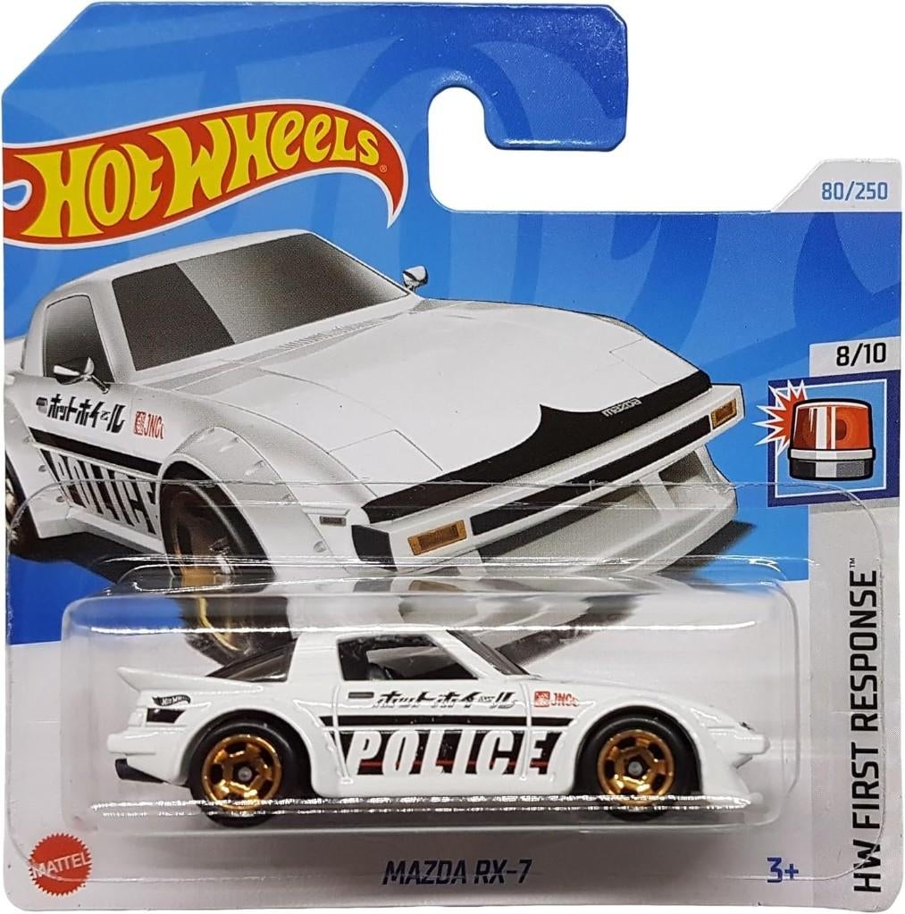 Hot Wheels - HW First Response - Mazda RX-7 - HTB62 - 1:64, Neuf, 333 Continental Boulevard, El Segundo, CA 90245, United States