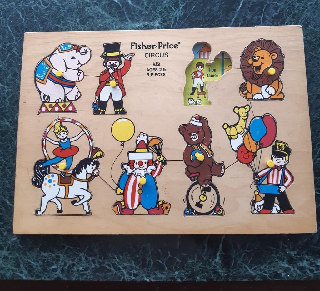Puzzle fisher price vintage, Enlèvement ou Envoi, Utilisé