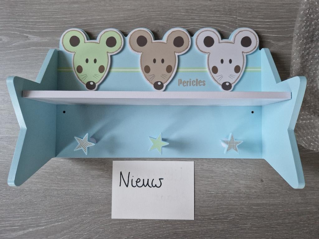 Nieuwe kinderkapstok muizen, Kinderen en Baby's, Ophalen of Verzenden, Nieuw, Kapstokje