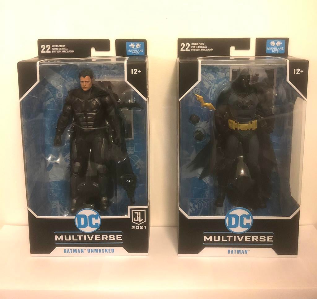 2021 McFarlane zeldzaam Unmasked + masked Batman B. Affleck, Collections, Jouets miniatures, Neuf, Enlèvement ou Envoi