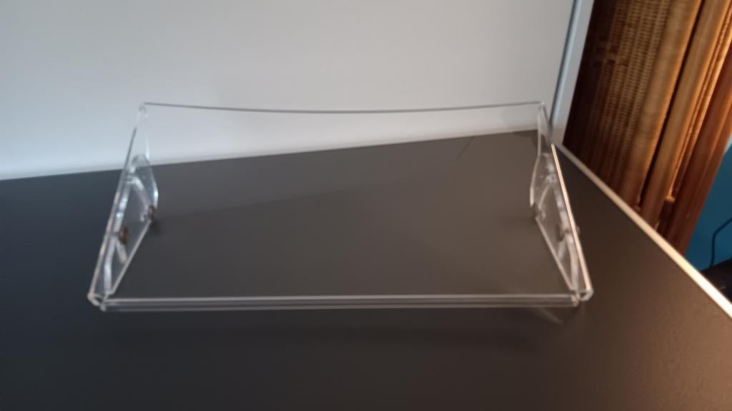 Professionele stevige acryl laptophouder om ergonomisch te w, Huis en Inrichting, Bureaus, Ophalen, In hoogte verstelbaar, Zo goed als nieuw