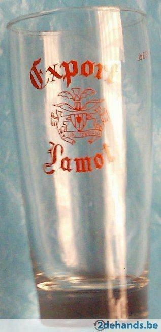 Bier brouwerij glas Lamot export, Enlèvement ou Envoi, Utilisé