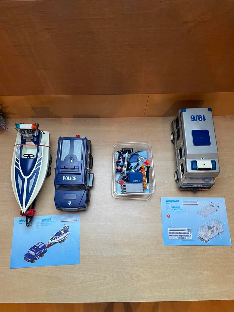 Lot Politie Playmobil, Kinderen en Baby's, Speelgoed | Playmobil, Ophalen, Gebruikt, Complete set