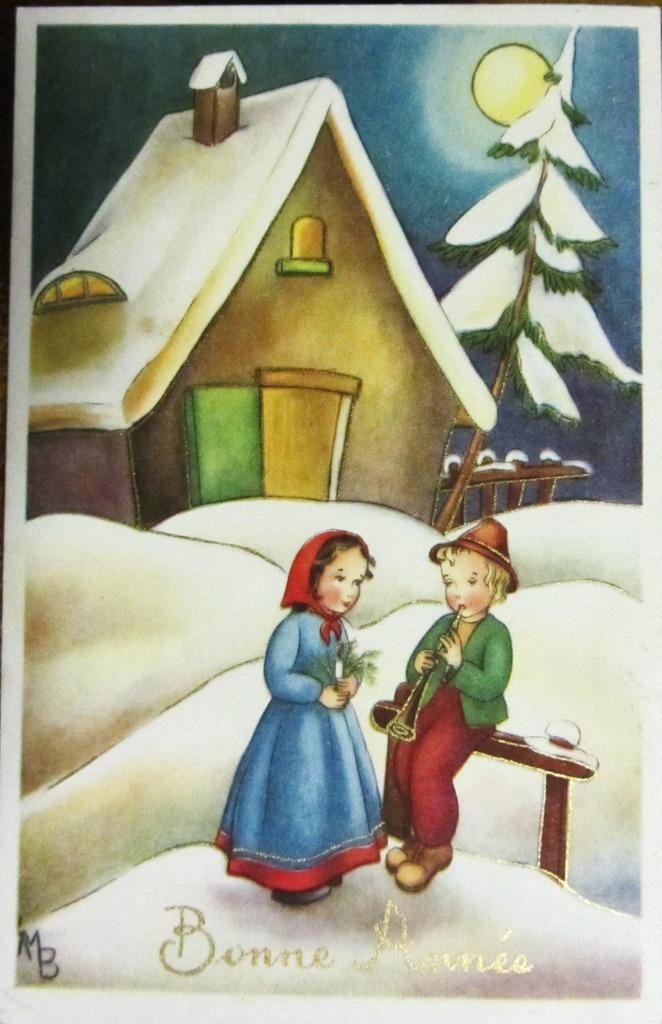 FANTASIEKAART KINDEREN  1953, Ophalen of Verzenden, 1940 tot 1960, Gelopen, Kinderen