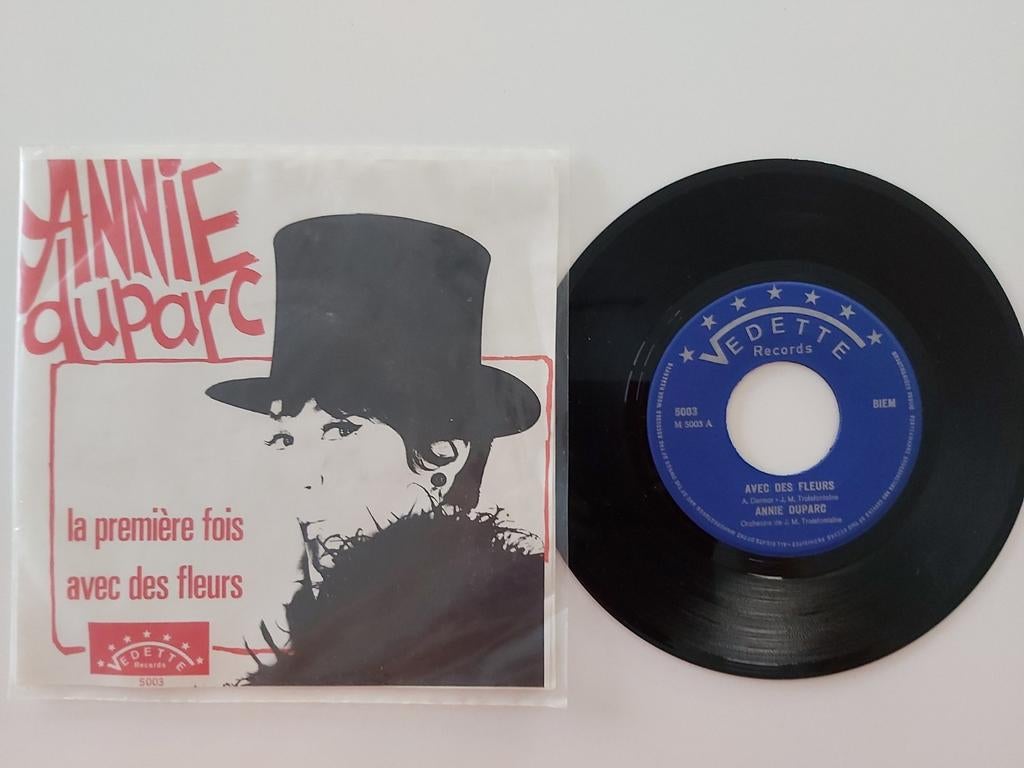 Annie Duparc  - avec des fleurs, Enlèvement ou Envoi, Comme neuf, 7 pouces, Single