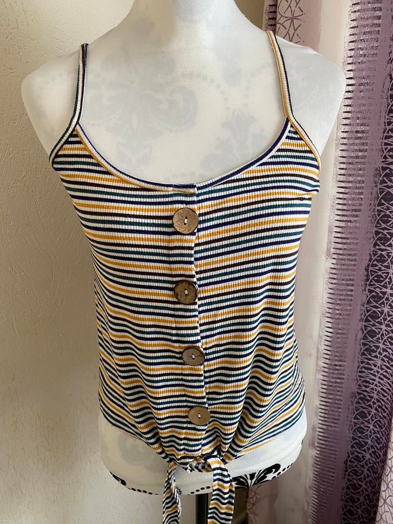 Top rayé Kiabi boutonnée et à nouer taille S, Vêtements | Femmes